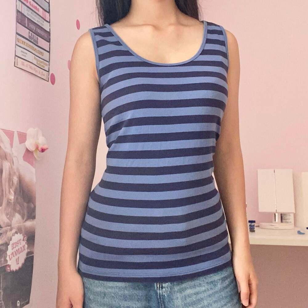 Women's Blue and Navy Vest
